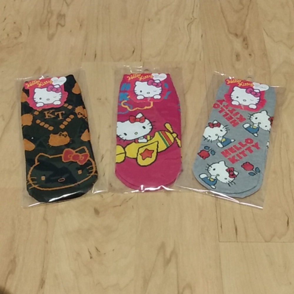 3 pairs Hello Kitty Ladies / Girl Socks